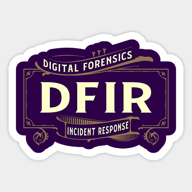 DFIR - Purple Background Sticker by DFIR Diva